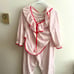 Vintage heart coquette two piece pajama set *NO TAGS* not sure what size