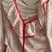 Vintage heart coquette two piece pajama set *NO TAGS* not sure what size