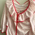 Vintage heart coquette two piece pajama set *NO TAGS* not sure what size