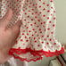 Vintage heart coquette two piece pajama set *NO TAGS* not sure what size