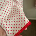 Vintage heart coquette two piece pajama set *NO TAGS* not sure what size