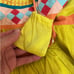 Anthropologie Leifsdottir Ribboned Quilotoa Dress Boho Mini Size 0. NEW.