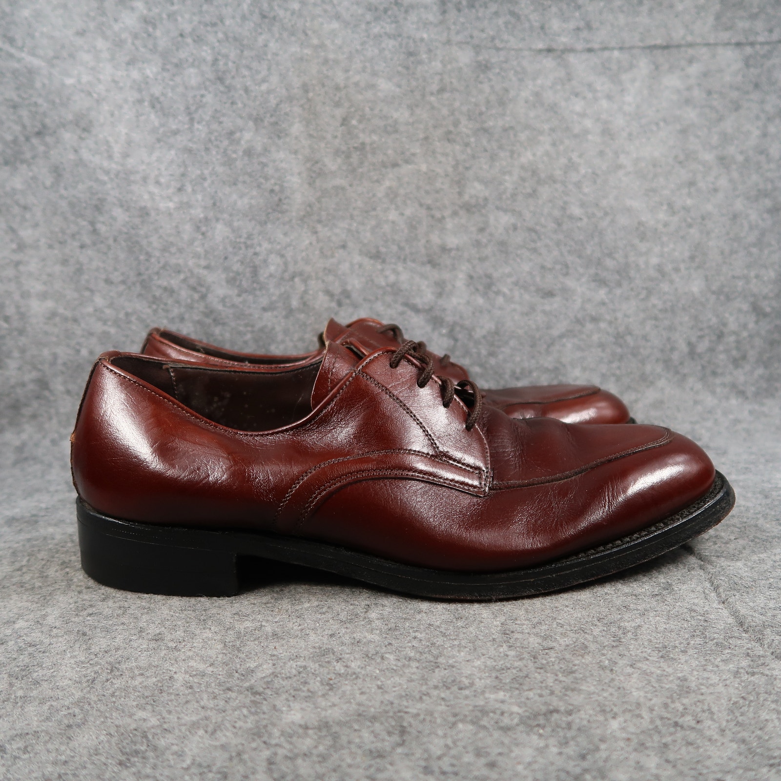 Crown Imperial Shoes Mens 8.5 Derby Oxford Leather Goodyear Welt Vintage Brown
