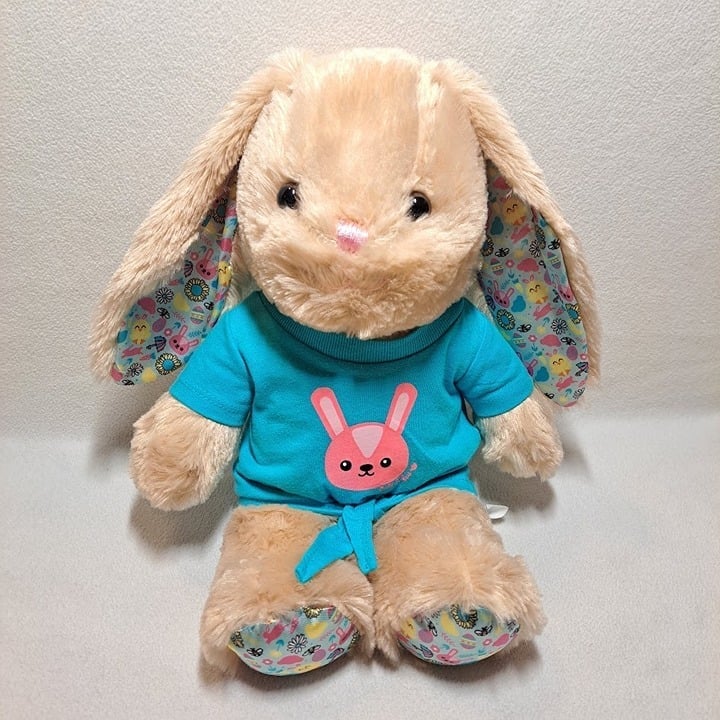 Build-A-Bear Cubscription Bunny Pawlette Spring 2020 Shirt Easter Patterned BAB