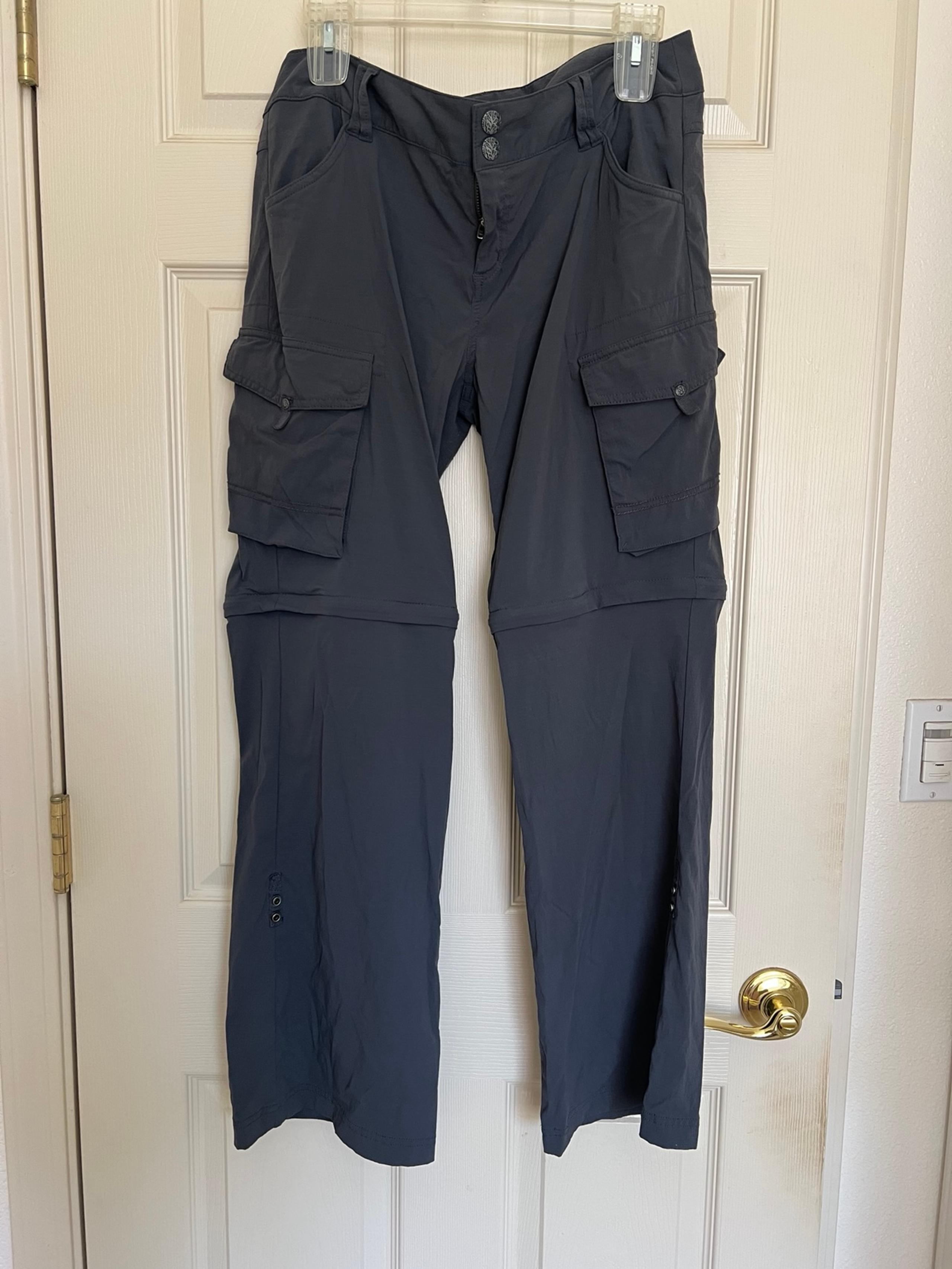 Prana Women's Halle Convertible Hiking Pants Size 10 Stretch Travel Cargo
