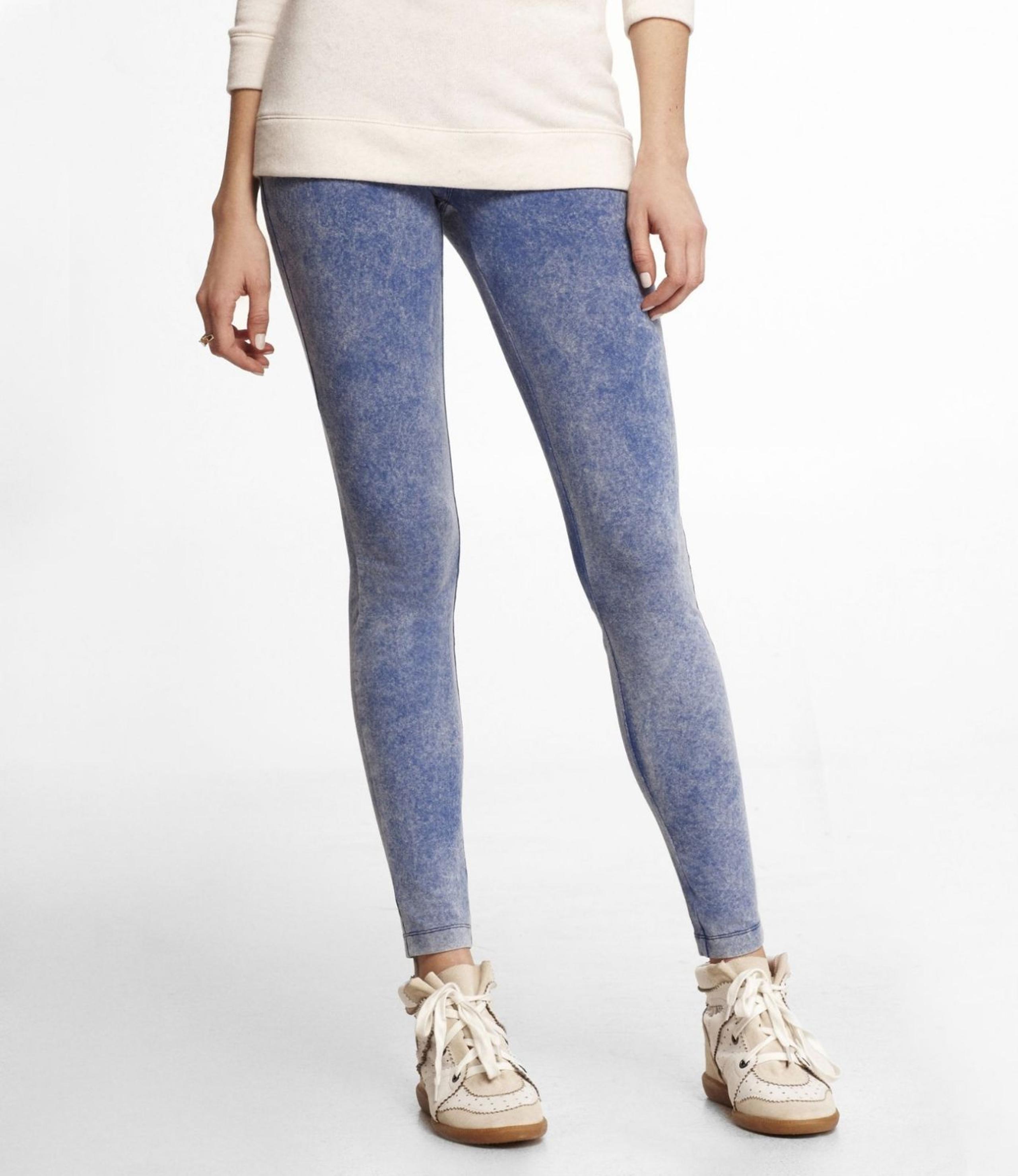 NWOT VS Blue Mineral Acid Wash Leggings