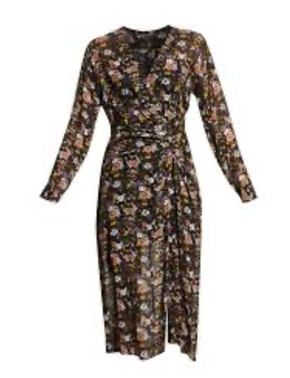 RAG & BONE Amber floral-print crepe de chine midi dress