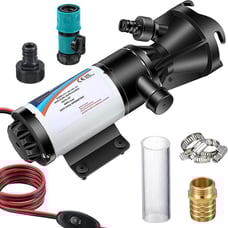 Macerator Pump for RV, 12V Motor Quick Release RV Waste Waste Chopper Pump