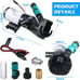 Macerator Pump for RV, 12V Motor Quick Release RV Waste Waste Chopper Pump