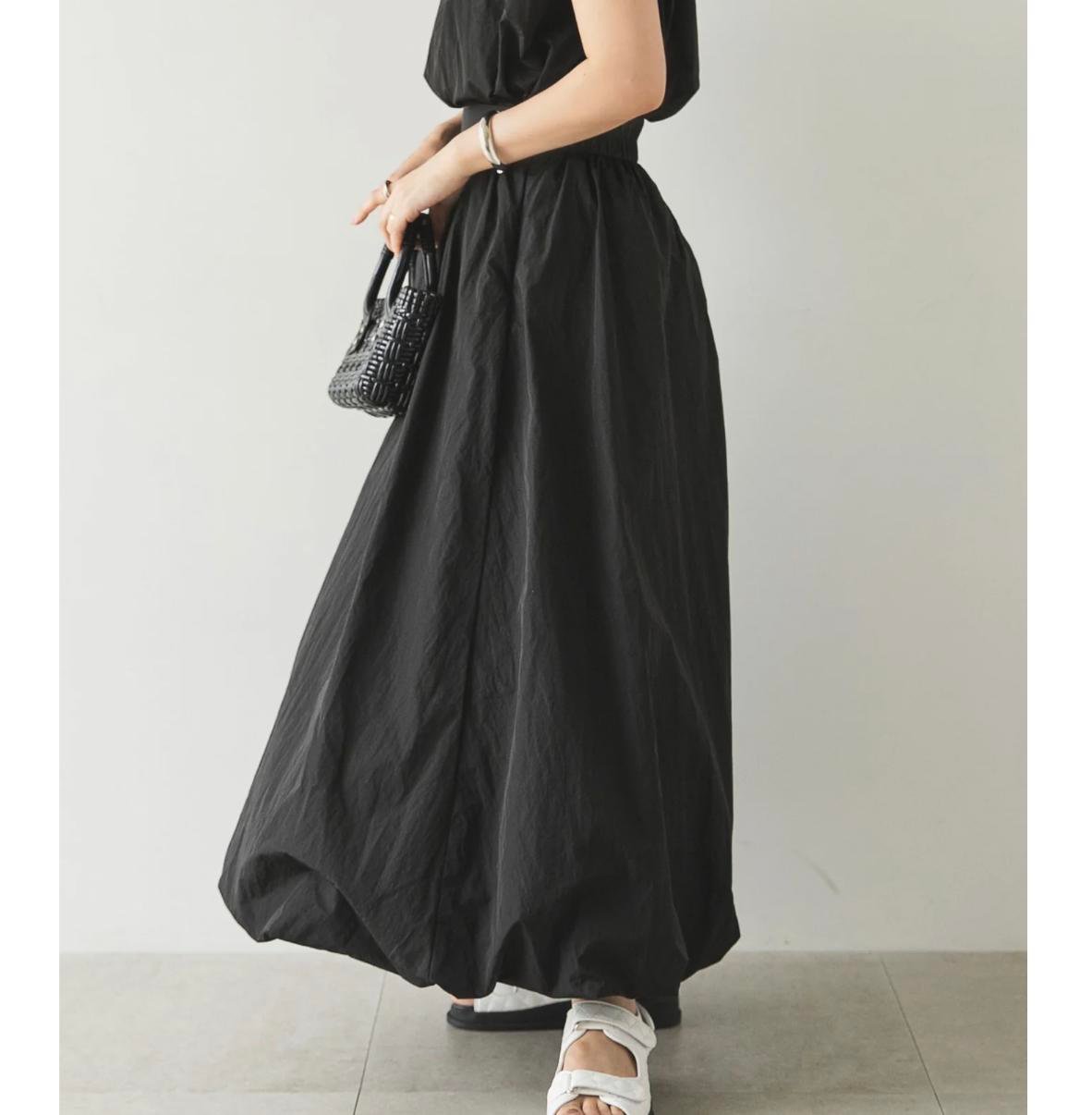 DearMyLove Taffeta Maxi Bubble Skirt
