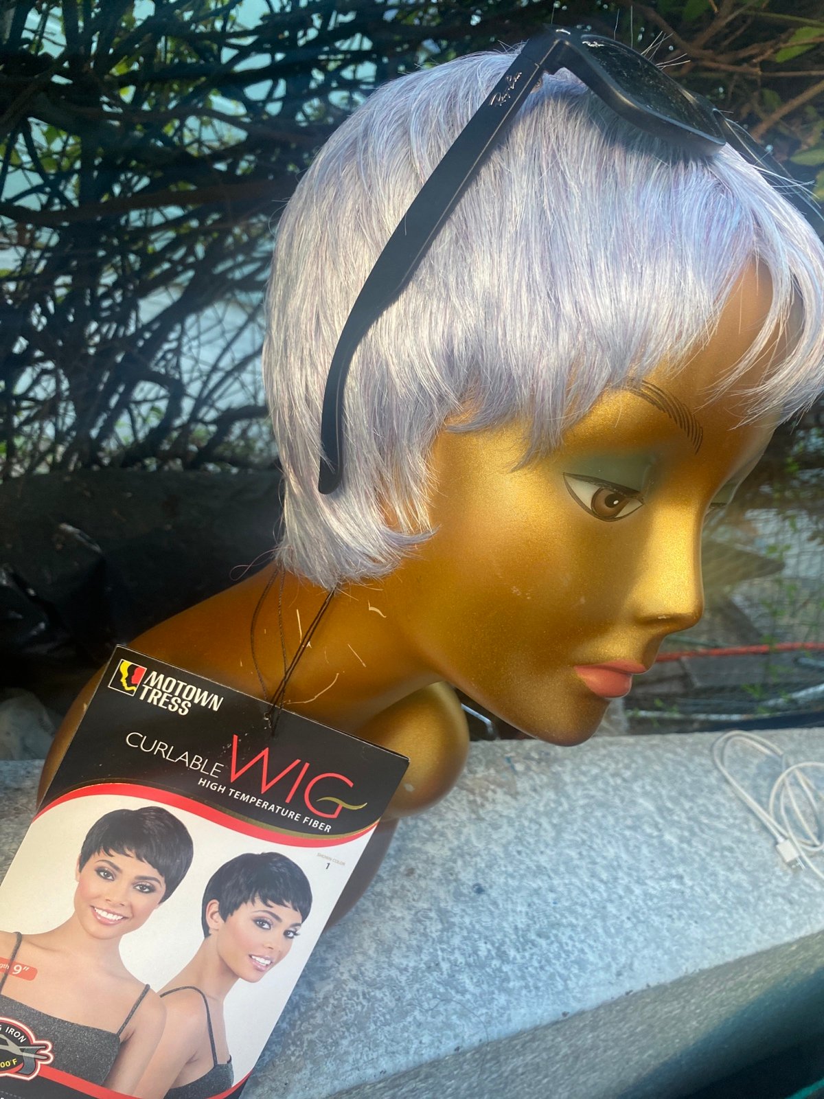 MotownTress Curlable Wig High Temperature Fiber In Color Lilac