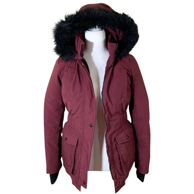 Express Red Down Puffy Jacket size XS
