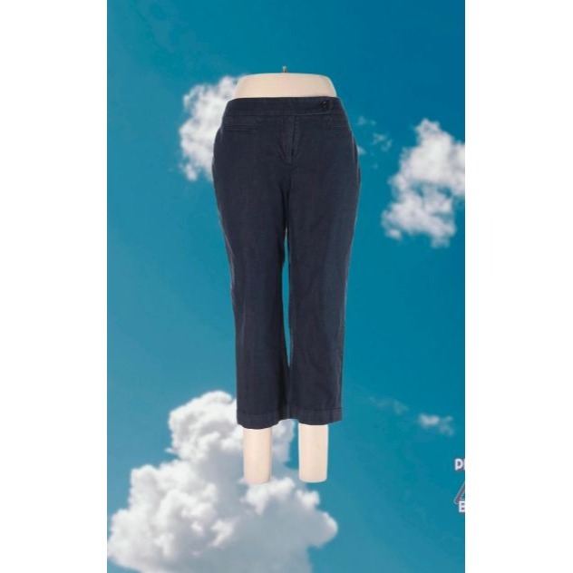 Ann Taylor LOFT Julie Lightweight Denim Cotton Cropped Pants 10