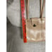 Etienne Aigner Natural Leather Front Square Vintage Style Shoulder Bag Classic