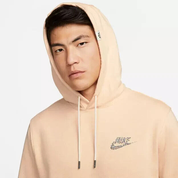 Nike Sportswear Fleece Pullover Hoodie White Onyx DM5624-268 Men's Size 2XL NWT