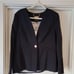 NWT! Ted Baker Cerisa Collarless Wool Navy floral Blazer Size 4