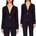 NWT! Ted Baker Cerisa Collarless Wool Navy floral Blazer Size 4