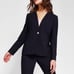 NWT! Ted Baker Cerisa Collarless Wool Navy floral Blazer Size 4