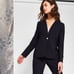 NWT! Ted Baker Cerisa Collarless Wool Navy floral Blazer Size 4