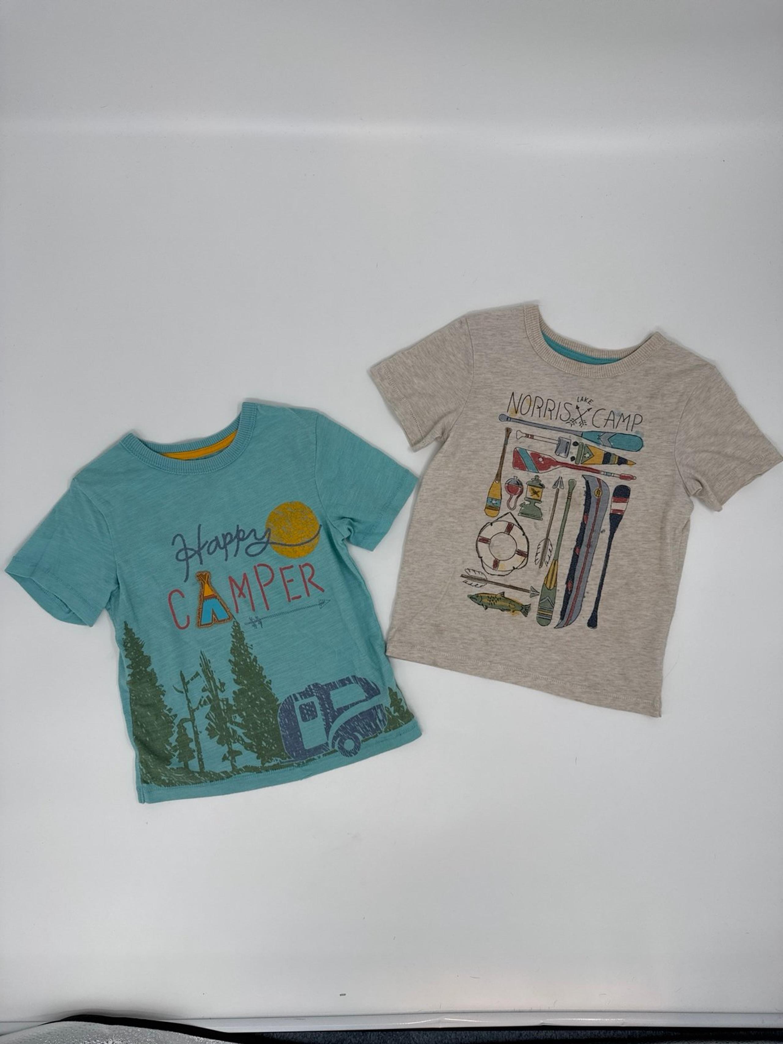 Set of 2 - Boys Camp Themed T-Shirts - Osh Kosh - Size 4T