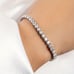 7.5 Solid Silver 2ct Diamond Womens Tennis Bracelet Ladies Authentic Jewelry