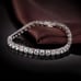 7.5 Solid Silver 2ct Diamond Womens Tennis Bracelet Ladies Authentic Jewelry