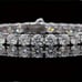 7.5 Solid Silver 2ct Diamond Womens Tennis Bracelet Ladies Authentic Jewelry