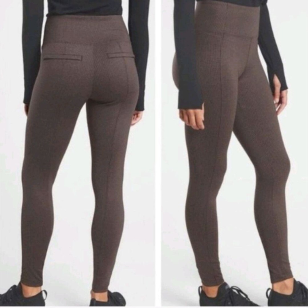 ATHLETA Elancey Houndstooth High Rise Tight Sz L Tall