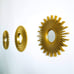 Gold Mirrors for Wall Pack of 3