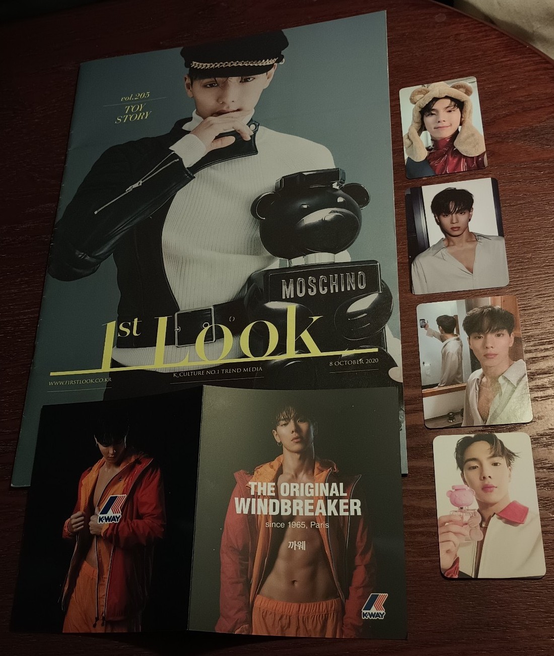 Monsta X Shownu pc K-way pamphlet 1st look magazine set (6)