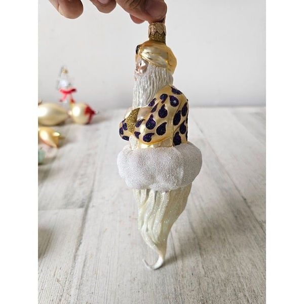 Patricia breen genie Aladdin glitter glass ornament Xmas tree