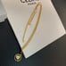 Gold love necklace