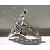Size 10, 925 STERLING SILVER Large Marquise Shape Marcasite Ring