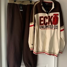 NWT Marc Ecko Unltd 2Piece Fully Lined Mens Track Suit
