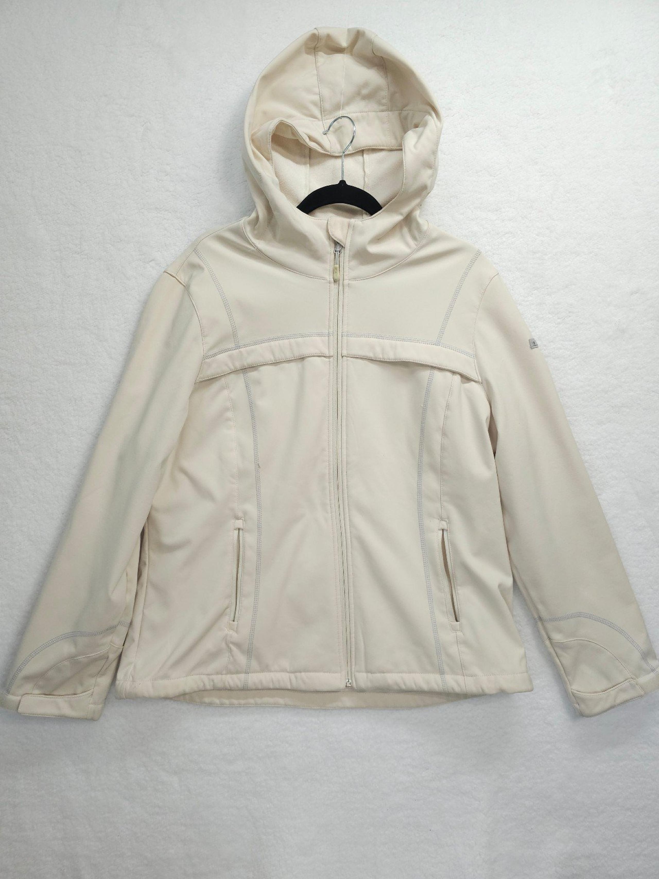 32 Degrees Hooded Soft Shell Jacket with Zipper Pockets Womens Size XL READ