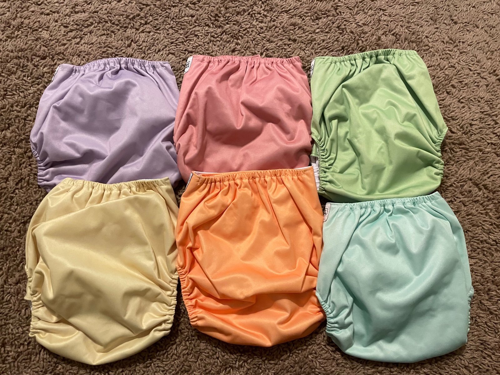 Spring solids XL cloth diaper bundle