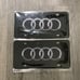 Audi black Brand New Front Vanity Metal Plate Frame Holder (2 Pack)