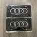 Audi black Brand New Front Vanity Metal Plate Frame Holder (2 Pack)