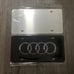 Audi black Brand New Front Vanity Metal Plate Frame Holder (2 Pack)