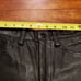 Motorcycle Leather Pants Zipper bottom