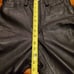 Motorcycle Leather Pants Zipper bottom