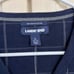 * NWT Lands End size large mens navy blue and white v-neck Supima cotton sweater