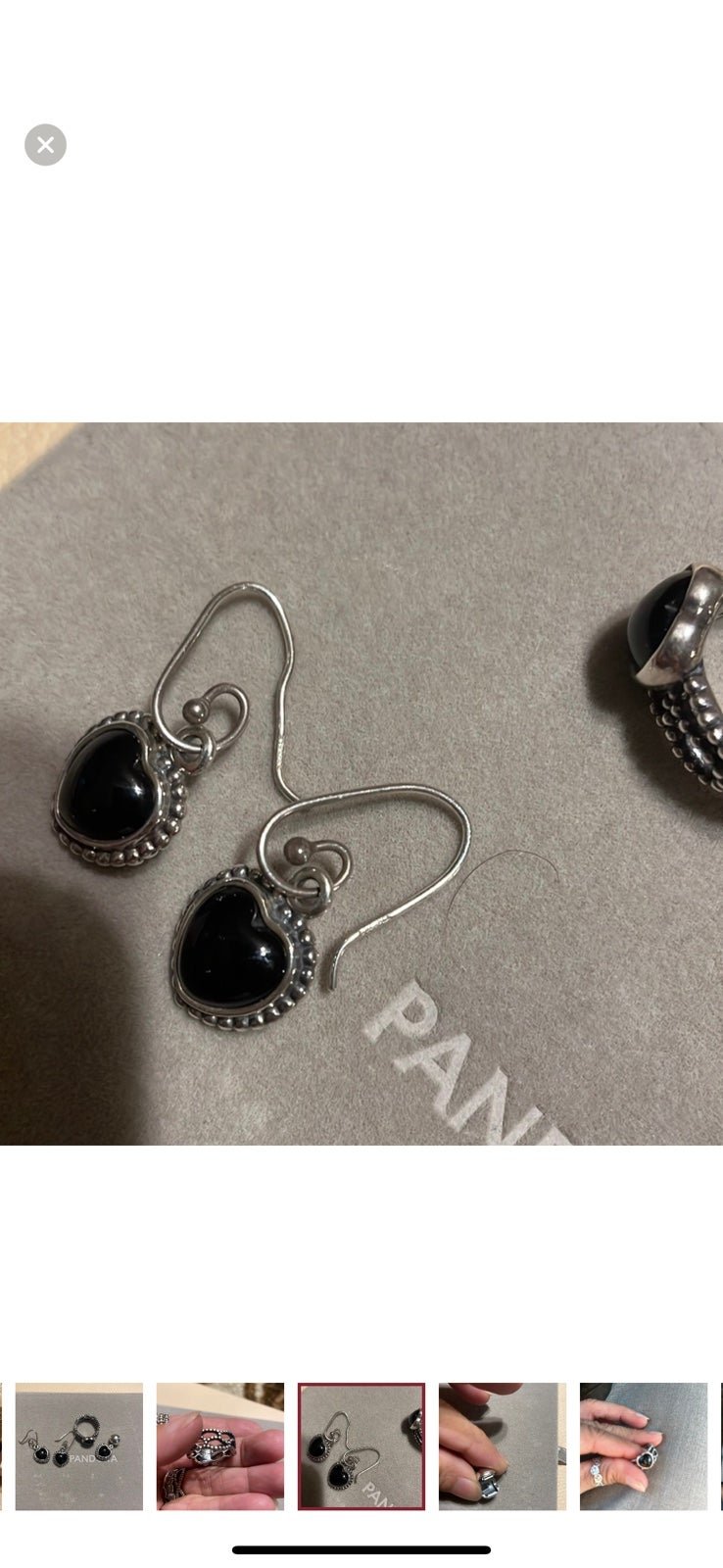earrings and ring