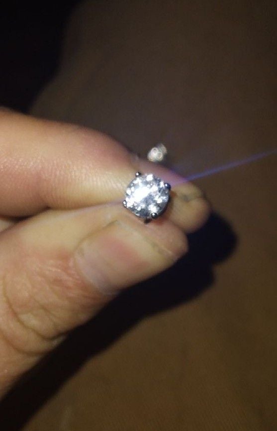 2CT DIAMOND BRILLIANT CUT EARRINGS