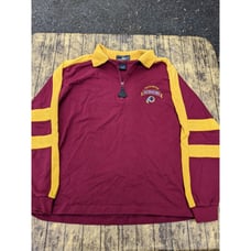 Vintage Washington Redskins Pro Player Long Sleeve Quarter Zip NFL Shirt Medium