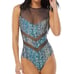 Vince Camuto Women’s Mesh inset One Piece Swimsuit Size 12