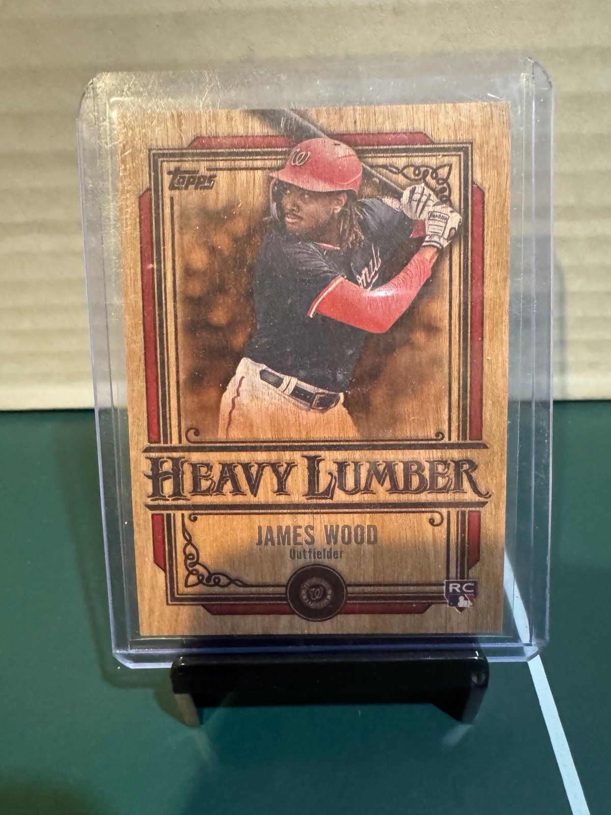 2025 Topps Series 1 James Wood Heavy Lumber SP RC