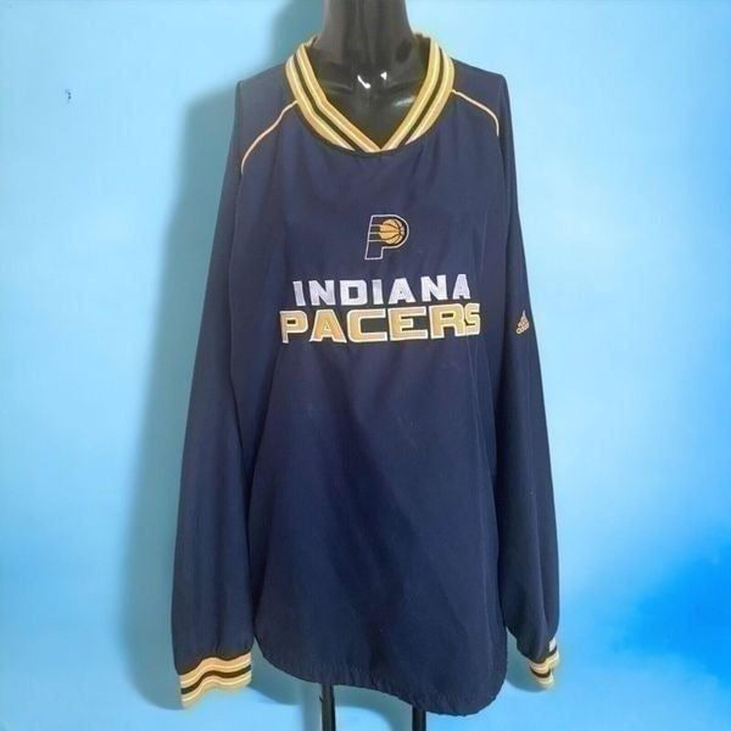 Pro Player Windbreaker Jacket Men's Sz XXL NBA Indiana Pacers Logo Pullover