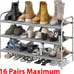 3-Tier Shoe Rack Storage Organizer, Grey