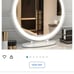 Smart makeup mirror with light